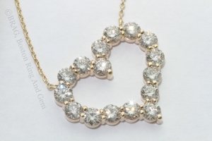 Gold Diamond Pendant Necklace