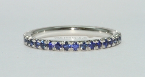 sapphire platinum eternity ring band