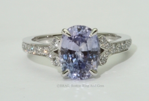 Lavender Sapphire Petal Ring