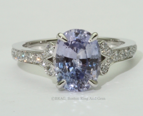 Lavender Sapphire Petal Ring