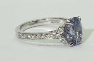 Lavender Sapphire Petal Ring