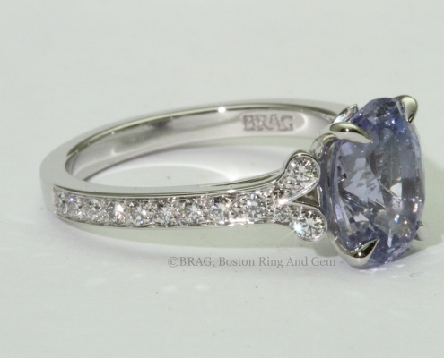 Lavender Sapphire Petal Ring