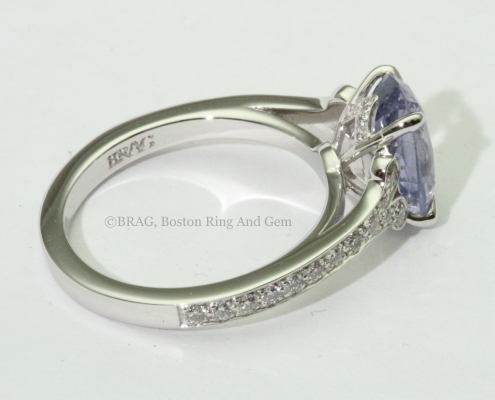 Lavender Sapphire Petal Ring