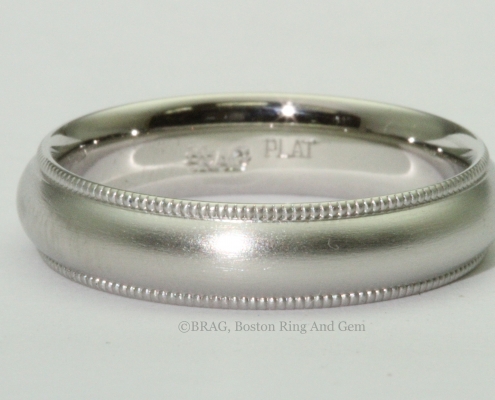 platinum men's wedding band ring traditional