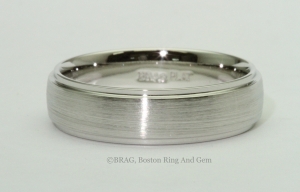 platinum men's wedding band classic