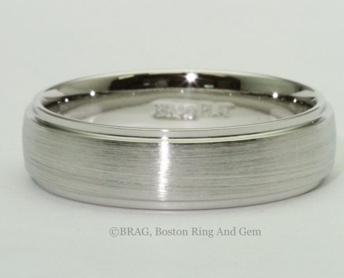 platinum men's wedding band classic