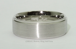 platinum men's wedding band classic