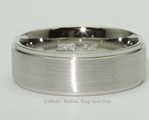 platinum men's wedding band classic