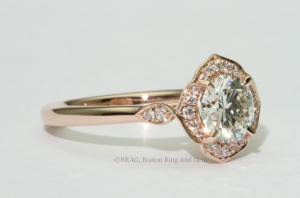 Rose Gold Petal Halo
