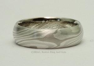 Chris Ploof Design Ash Mokume wedding band