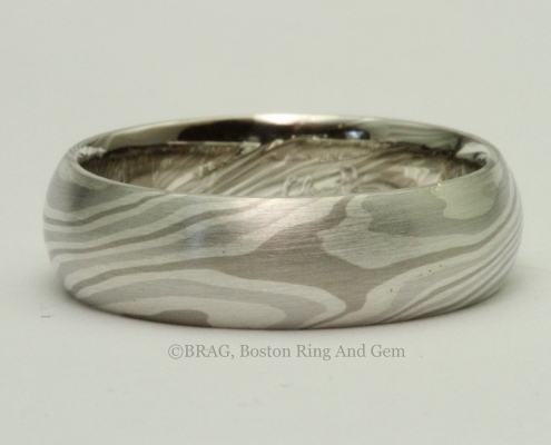 Chris Ploof Design Ash Mokume wedding band