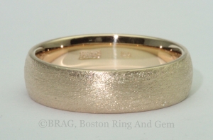 yellow gold modern unique men's wedding band