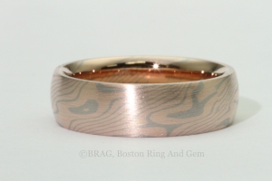 Chris Ploof Design Birch Mokume wedding band