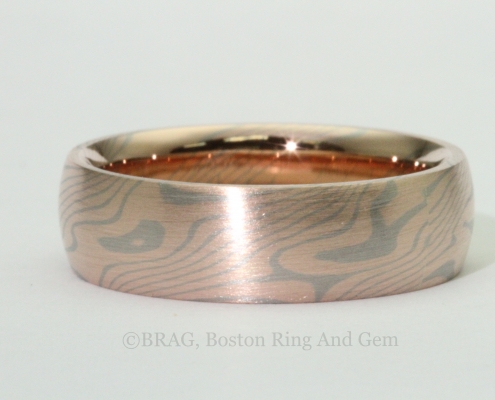Chris Ploof Design Birch Mokume wedding band