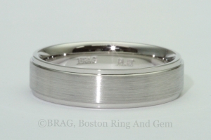 platinum men's wedding band classic