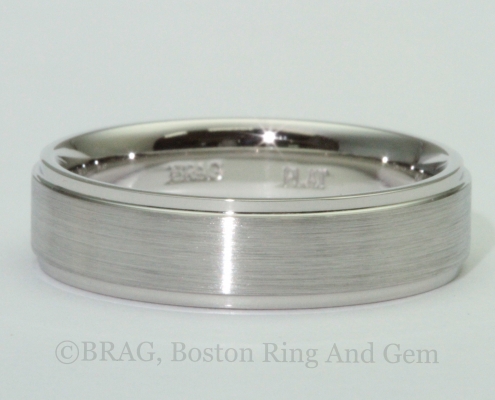 platinum men's wedding band classic
