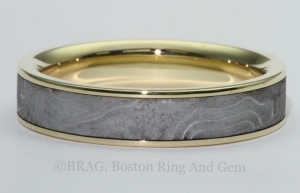 men's unique gold wedding band