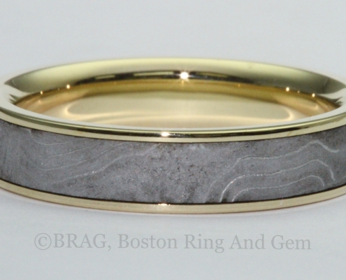 men's unique gold wedding band