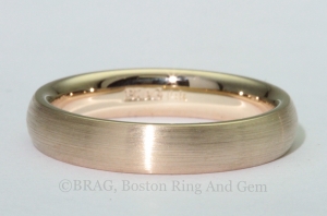 yellow gold men's wedding ring