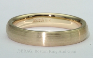 yellow gold men's wedding ring