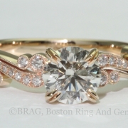 custom vintage engagement ring