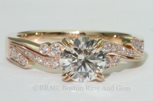 custom vintage engagement ring