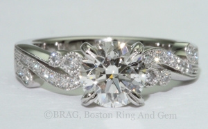 custom vintage engagement ring