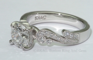 custom vintage engagement ring