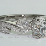custom vintage engagement ring