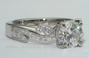 custom vintage engagement ring