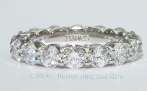Diamond eternity wedding ring
