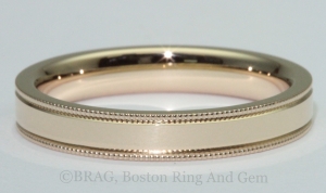 yellow gold men's wedding ring