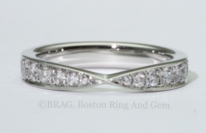 platinum diamond eternity wedding band