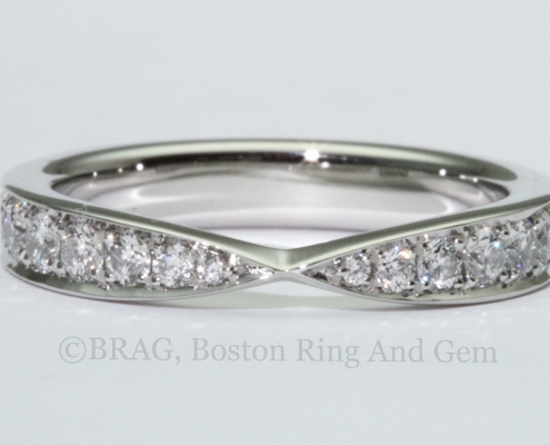 platinum diamond eternity wedding band