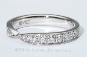 platinum diamond eternity wedding band