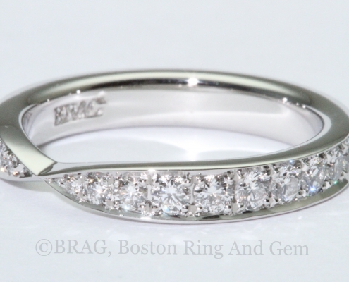 platinum diamond eternity wedding band