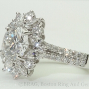 The ultimate floral halo. with a total of 5.30 carats of diamonds