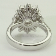 The ultimate floral halo. with a total of 5.30 carats of diamonds