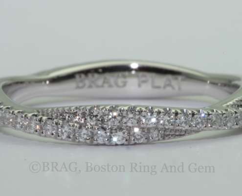 Platinum and diamond eternity wedding ring
