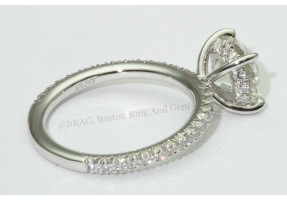 platinum engagement ring diamond solitaire classic traditional