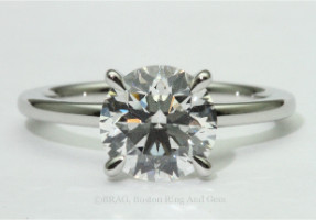 Diamond Platinum Solitaire Engagement ring