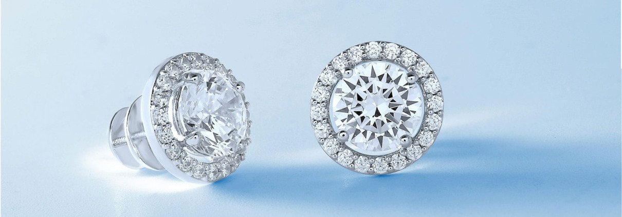Cluster Diamond Earrings