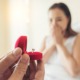 Young Man Bringing Ring Box For His Girlfriend At His Home